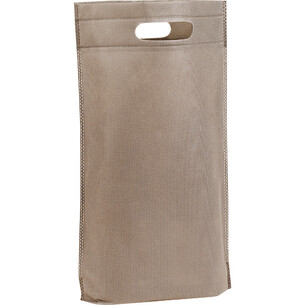 Bag non-woven polypropylene 2 bottles camel brown