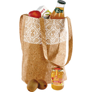 Sac liège BOHO blanc 2 anses - Tote bag 2