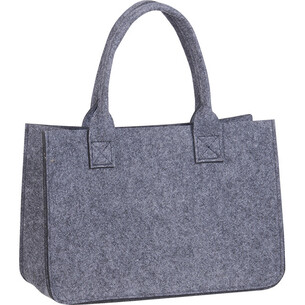 Sac feutre rectangle gris 2 anses