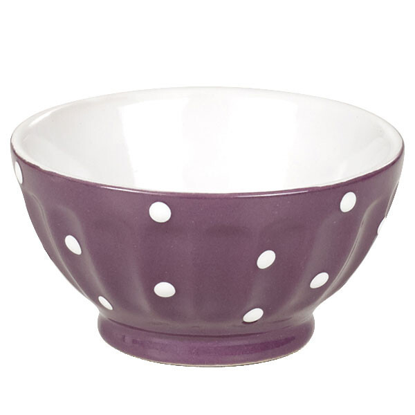 Bol céramique violet et pois