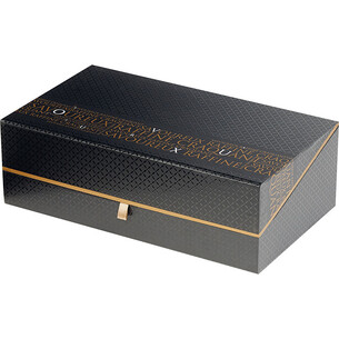 Box cardboard rectangular SAVOUREUX black/copper