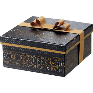 Box cardboard square SAVOUREUX black/copper/UV Printing... 2
