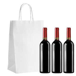 Bolsa de Papel kraft blanco 3 botellas 100g fuelles... 2