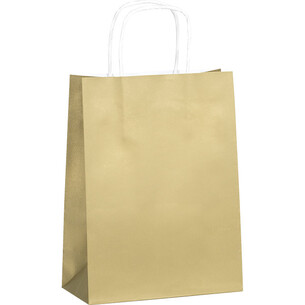Saco de papel kraft lisa de 90g foles laterais alça alças... 2