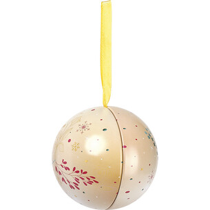 Ball metal to hang beige ENCHANTED NATURE gold satin ribbon