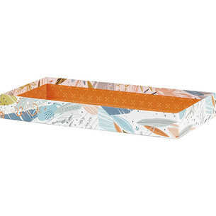 Tray cardboard rectangular ORANGE FRESH