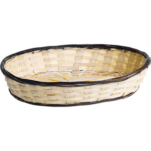 Tray oval bamboo nature/brown