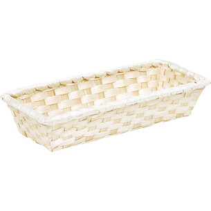 Cesta bambu retangular natural