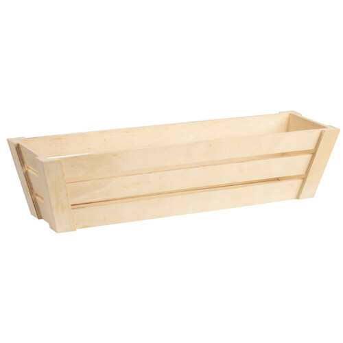 Corbeille bois rectangle