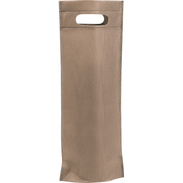 Sac polypropylène intissé 1 bouteille coloris camel