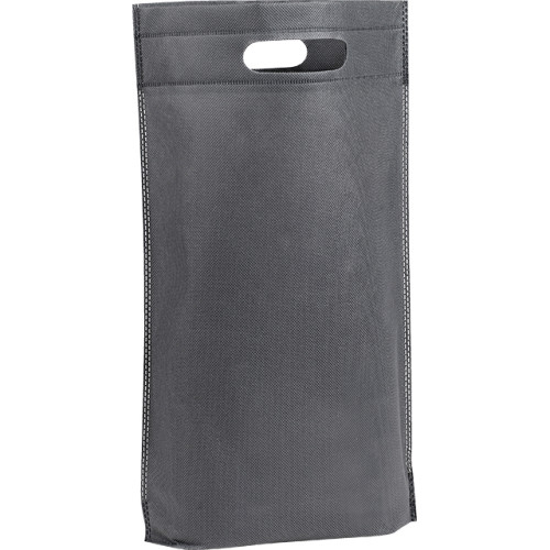Sac polypropylène intissé 2 bouteilles coloris gris