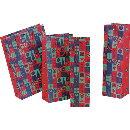 Sac papier 1 magnum MOSAIQUE FESTIVE...