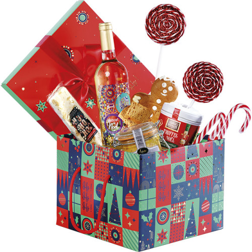 Coffret carton kraft carré MOSAIQUE...