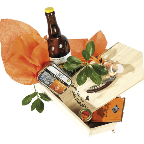 Coffret bois forme nichoir nature MON TERROIR...