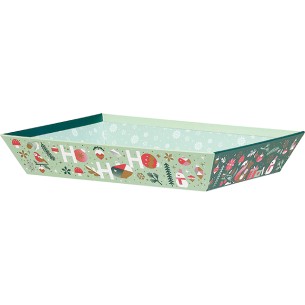 Tray cardboard rectangular WINTER GARDEN...