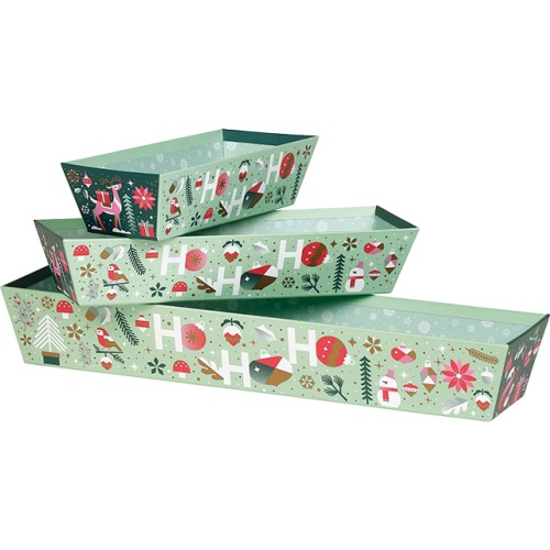 Corbeille carton rectangle JARDIN D'HIVER...