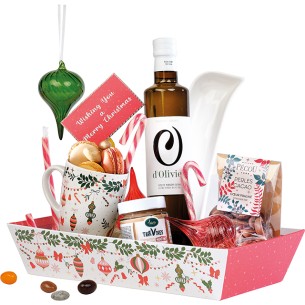 Corbeille carton rectangle VIVEMENT NOEL...