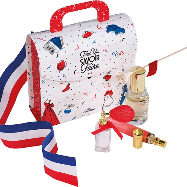 Caixa cartão mochila ret. TODO UM SABER FAZER azul/branco/vermelho semi auto entr plana dim caixa montada