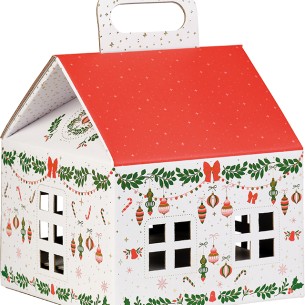 Box cardboard house sq. CHRISTMAS ANTICIPATION...