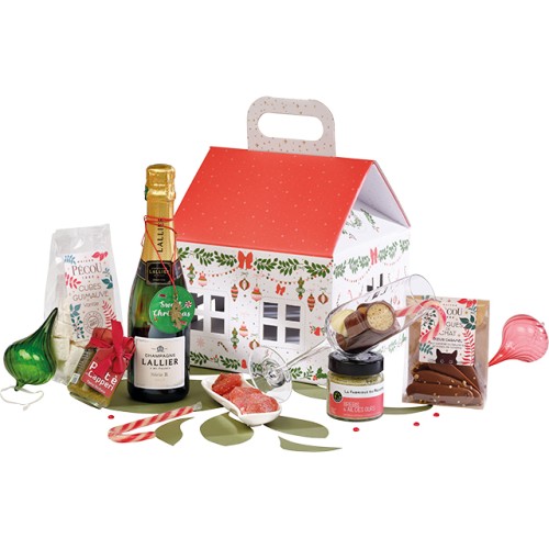 Box cardboard house sq. CHRISTMAS ANTICIPATION...