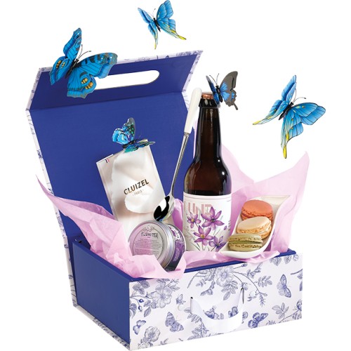 Caja cartón rectangular TELA DE JOUY...