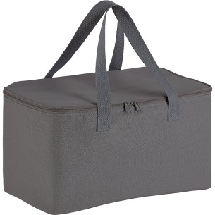 Bolsa isotérmica rectangular poliéster gris 2 asas grises...