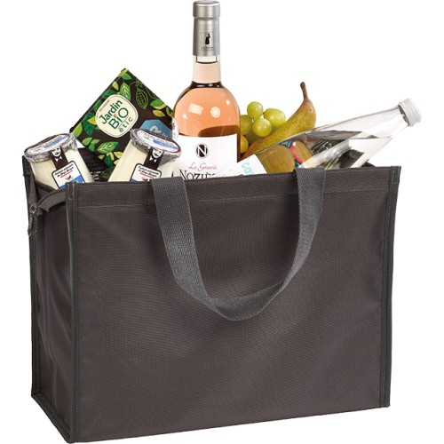 Bolsa isotérmica rectangular poliéster gris 2...