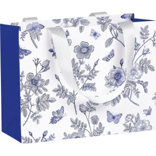 Bag paper CLASSIC TOILE DE JOUY ribbon handles