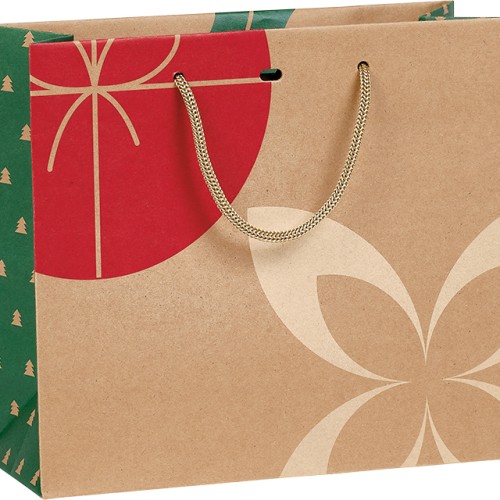 Bolsa papel kraft NAVIDAD NATURAL...