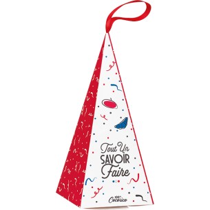 Pirâmide papel TOUT UN SAVOIR-FAIRE azul/branco/vermelho...