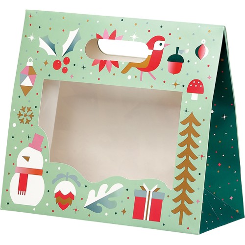 Bag paper foldover WINTER GARDEN...