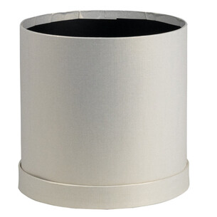 Box cardboard round pearly white 2