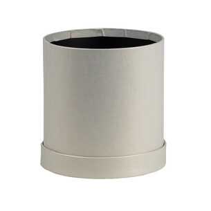 Box cardboard round pearly white 2