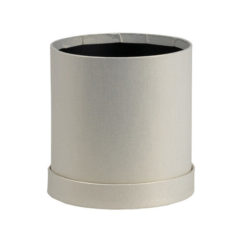 Box cardboard round pearly white