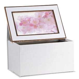 Box cardboard rectangle pearly copper edge 2
