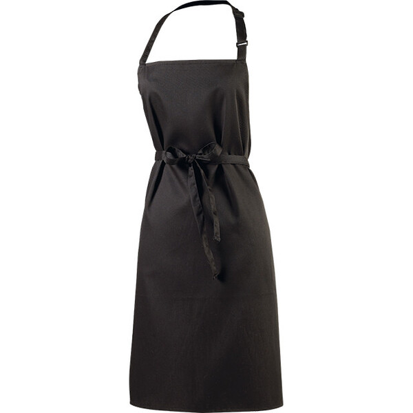 Apron cotton black color pocket adjustable neck