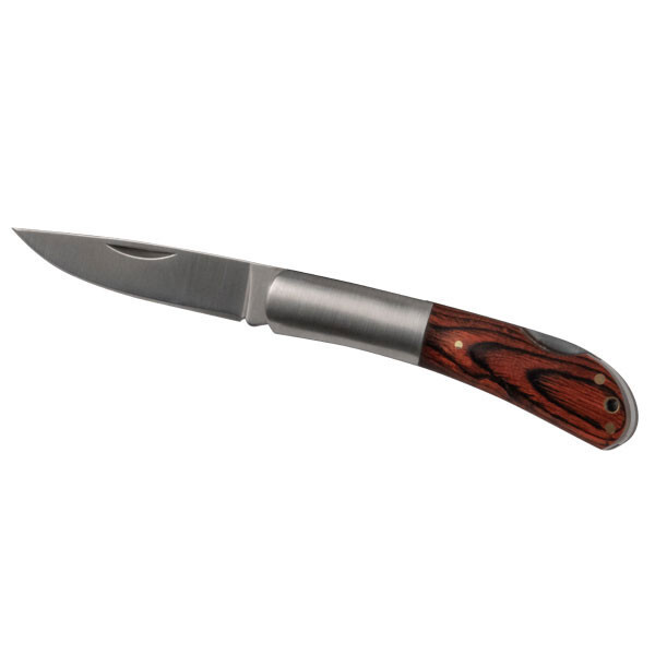 Pocket knife wood/stainless steel