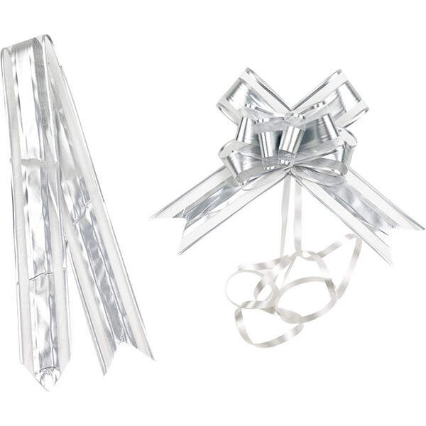 Noeud à tirer coloris argent - lot de 10 pièces