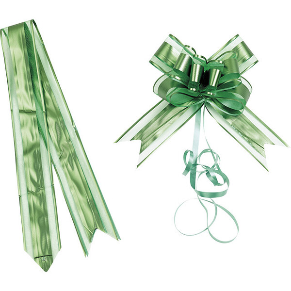 Nudo para tirar color verde - paquete de 10 piezas