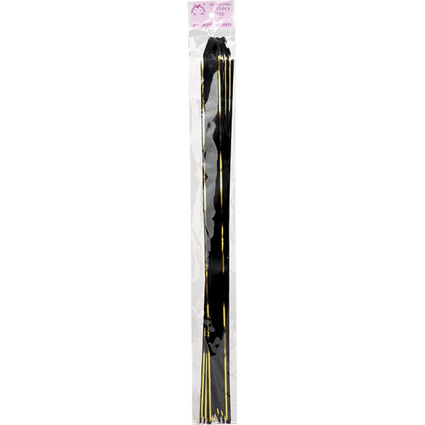 Nudo para tirar color negro/dorado - paquete de 10 piezas
