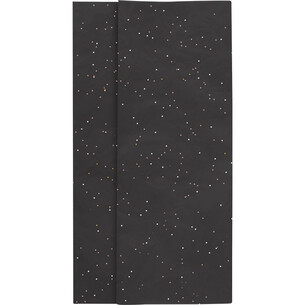 Papier de soie coloris noir/paillettes - Liasse...