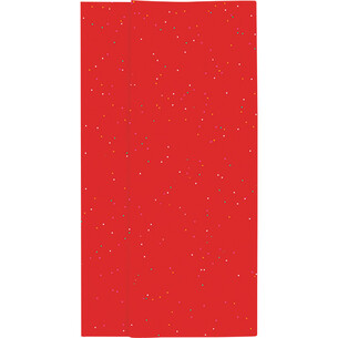 Tissue paper sheets colour red/glitter - Pack of 120