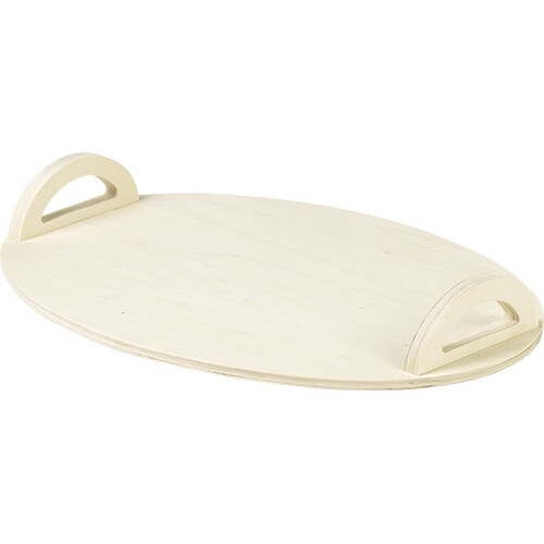 Tray oval wood nature handles