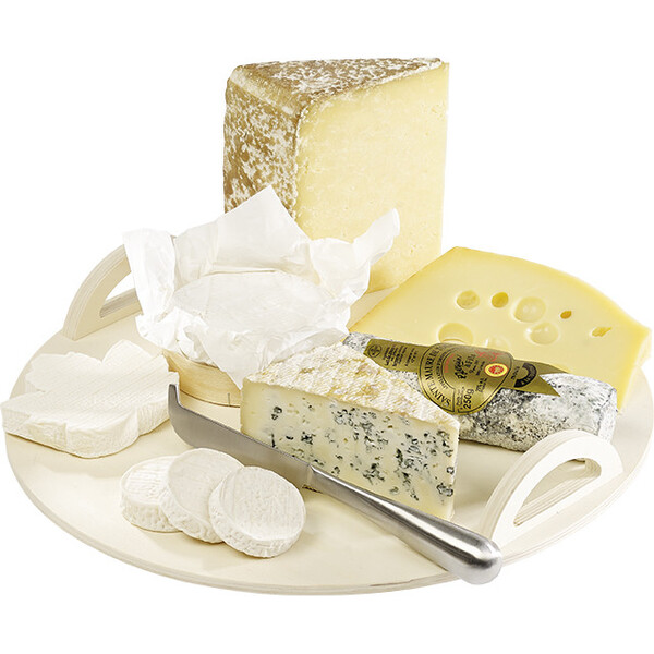 Bandeja madeira redonda natural lida com madeira