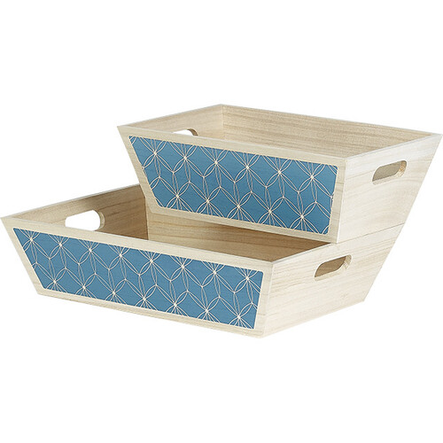 Bandeja madeira retangular círculos geométricos...