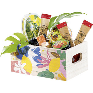 Bandeja madera rectangular JARDIN DE CITRICOS asas 2