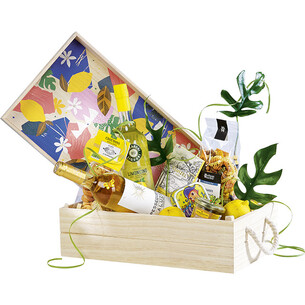 Coffret bois rectangle JARDIN D'AGRUMES poignées corde... 2