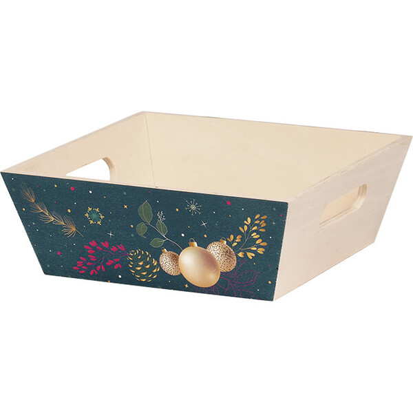 Tray wood square ENCHANTED NATURE handles