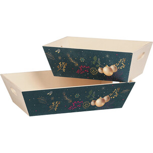 Tray wood rectangular ENCHANTED NATURE handles 2