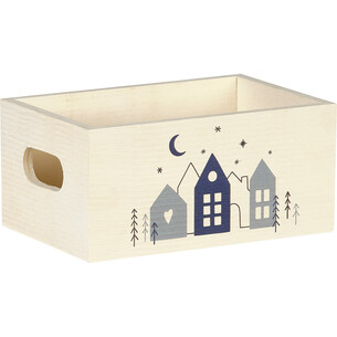 Tray wood rectangular OSLO handles